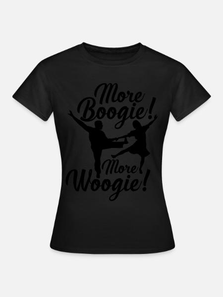 Dancer Boogie Woogie Swing Dancing - Frauen T-Shirt - Schwarz