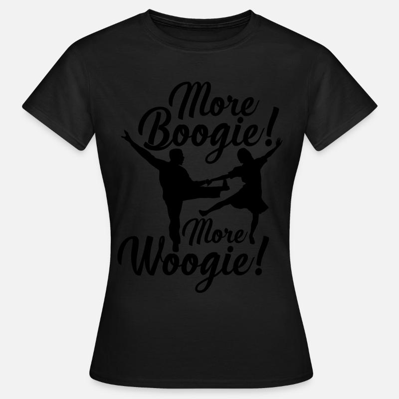 Dancer Boogie Woogie Swing Dancing - Frauen T-Shirt - Schwarz