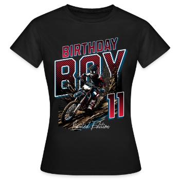 Motocross 11th Birthday - Women's T-Shirt - black - Front - AI Model Female 172 dark (172cm)