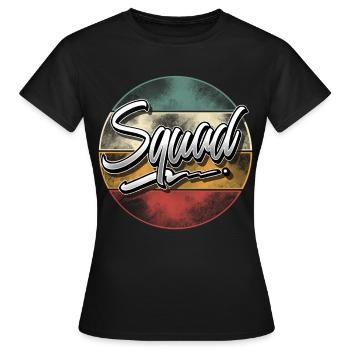 Squad - Frauen T-Shirt - Schwarz - Vorne - AI Model Female 172 dark (172cm)