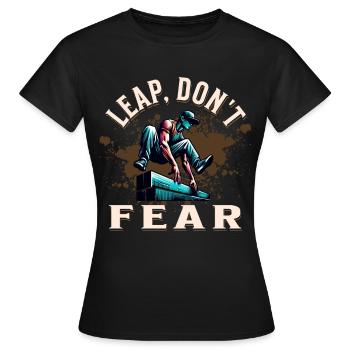 Parkour - T-shirt Femme - noir - Devant - AI Model Female 172 dark (172cm)