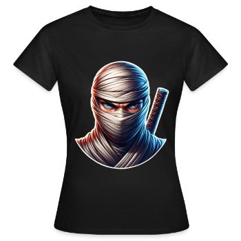 Ninja - T-shirt Femme - noir - Devant - AI Model Female 172 dark (172cm)