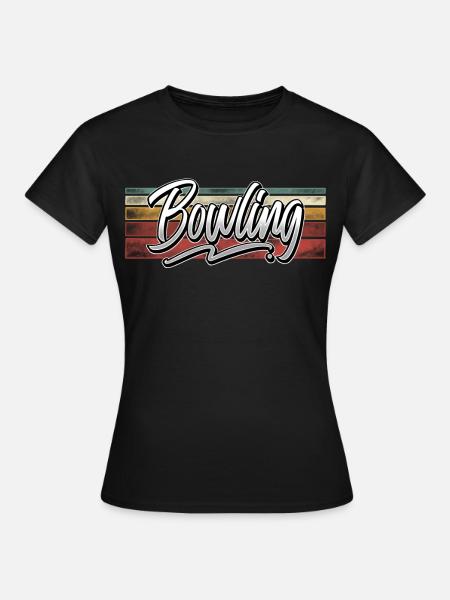Bowling - Frauen T-Shirt - Schwarz