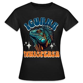 Iguane - T-shirt Femme - noir - Devant - AI Model Female 172 dark (172cm)