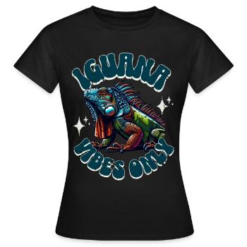 Iguane - T-shirt Femme - noir - Devant - AI Model Female 172 dark (172cm)