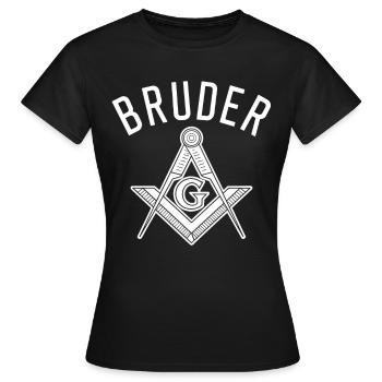 Freimaurer Bruder - Frauen T-Shirt - Schwarz - Vorne - AI Model Female 172 dark (172cm)