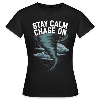 Storm Chaser Costume Storm Chaser - Women's T-Shirt - black - Front - AI Model Female 172 dark (172cm)