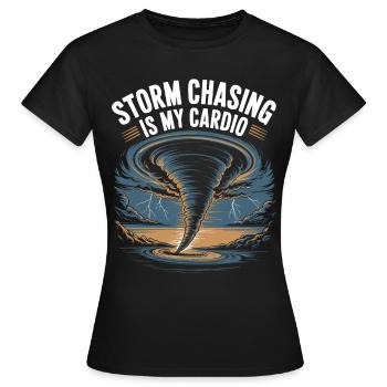 Storm Chaser Costume Storm Chaser - Women's T-Shirt - black - Front - AI Model Female 172 dark (172cm)