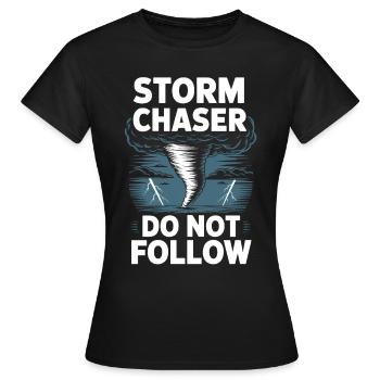 Costume de chasseur de tempête Chasseur de tempête - T-shirt Femme - noir - Devant - AI Model Female 172 dark (172cm)