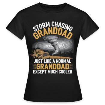 Storm Chaser Costume Storm Chaser - Women's T-Shirt - black - Front - AI Model Female 172 dark (172cm)