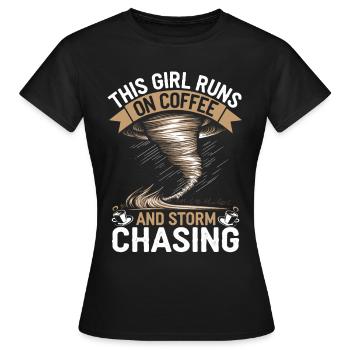 Costume de chasseur de tempête Chasseur de tempête - T-shirt Femme - noir - Devant - AI Model Female 172 dark (172cm)