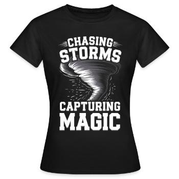 Costume de chasseur de tempête Chasseur de tempête - T-shirt Femme - noir - Devant - AI Model Female 172 dark (172cm)