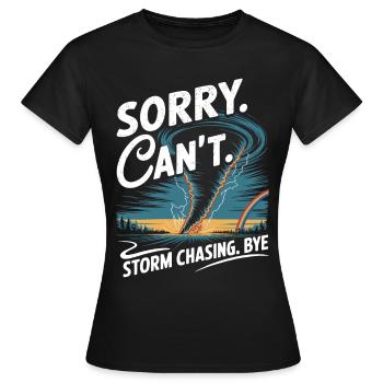 Costume de chasseur de tempête Chasseur de tempête - T-shirt Femme - noir - Devant - AI Model Female 172 dark (172cm)