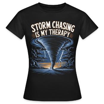 Storm Chaser Costume Storm Chaser - Women's T-Shirt - black - Front - AI Model Female 172 dark (172cm)