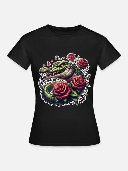 Alligator - Frauen T-Shirt - Schwarz