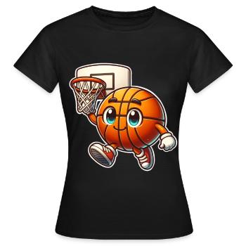 Basketball Basketballer - Frauen T-Shirt - Schwarz - Vorne - AI Model Female 172 dark (172cm)