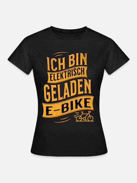 E-Bike E-Biker - Frauen T-Shirt - Schwarz