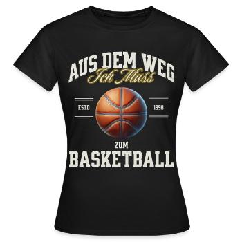 Basketball Basketballer - Frauen T-Shirt - Schwarz - Vorne - AI Model Female 172 dark (172cm)