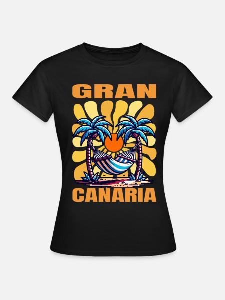 Gran Canaria - Frauen T-Shirt - Schwarz