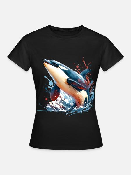 Orca Schwertwal - Frauen T-Shirt - Schwarz