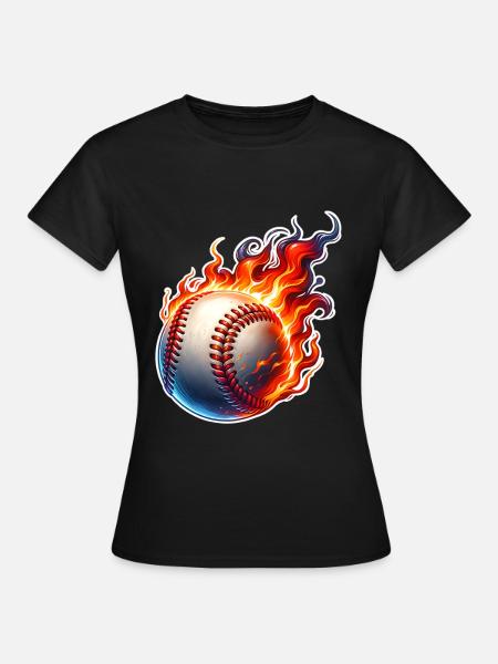 Baseball - Frauen T-Shirt - Schwarz