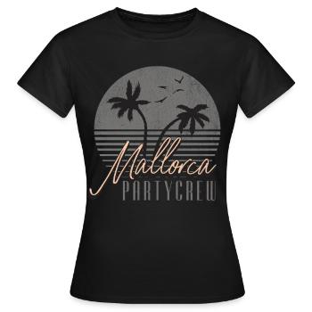 Mallorca Party Crew - T-shirt Femme - noir - Devant - AI Model Female 172 dark (172cm)