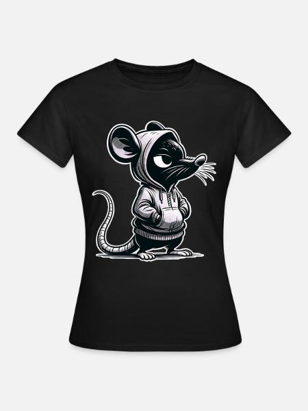 Maus - Frauen T-Shirt - Schwarz