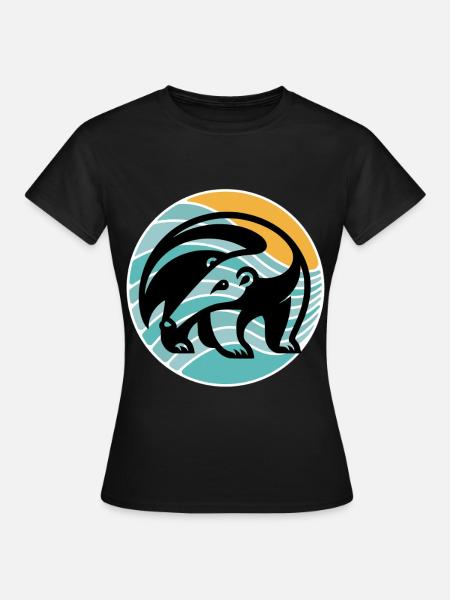 Ameisenbär - Frauen T-Shirt - Schwarz