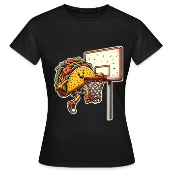 Taco Basketball Tacos - T-shirt Femme - noir - Devant - AI Model Female 172 dark (172cm)