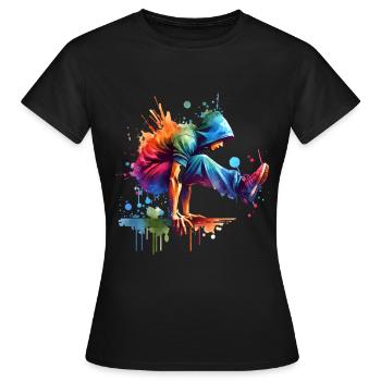 Parkour - T-shirt Femme - noir - Devant - AI Model Female 172 dark (172cm)