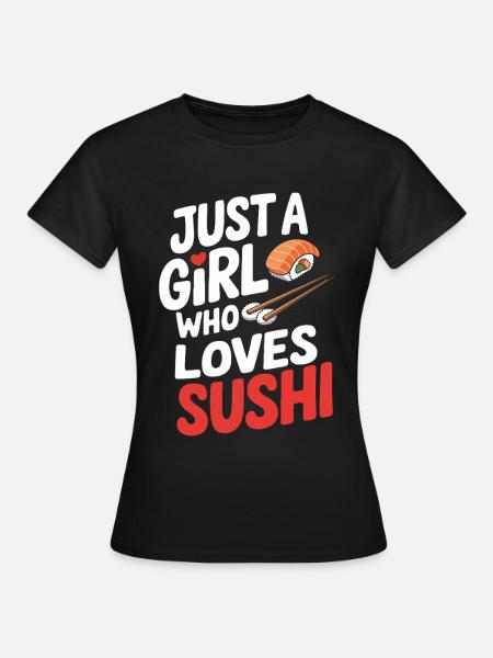 Sushi - Frauen T-Shirt - Schwarz
