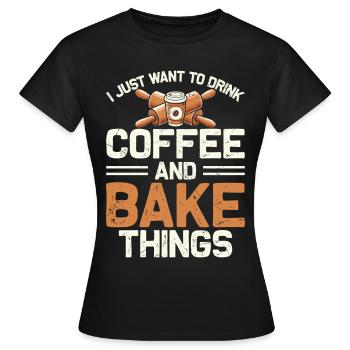 Cuire - T-shirt Femme - noir - Devant - AI Model Female 172 dark (172cm)