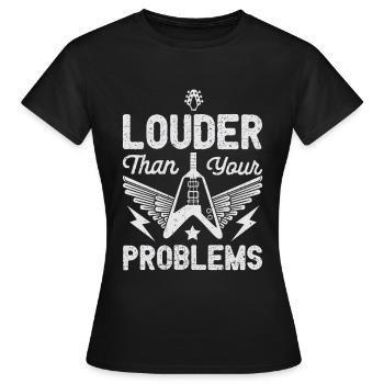 Rock and roll - T-shirt Femme - noir - Devant - AI Model Female 172 dark (172cm)