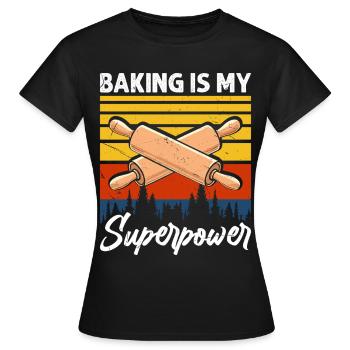 Boulangerie Boulangerie Boulangerie - T-shirt Femme - noir - Devant - AI Model Female 172 dark (172cm)