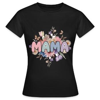 Mama - Frauen T-Shirt - Schwarz - Vorne - AI Model Female 172 dark (172cm)