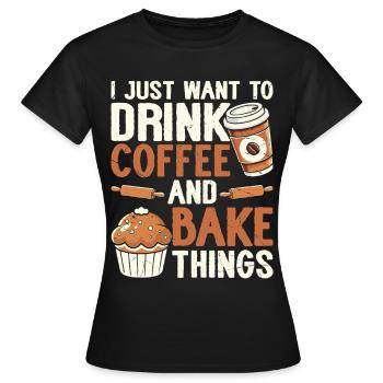 Boulangerie Boulangerie Boulangerie - T-shirt Femme - noir - Devant - AI Model Female 172 dark (172cm)