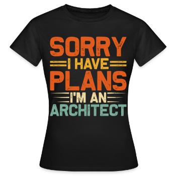 Architect - Women's T-Shirt - black - Front - AI Model Female 172 dark (172cm)