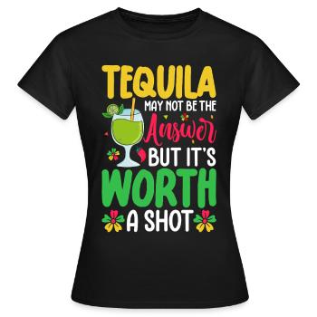 Téquila - T-shirt Femme - noir - Devant - AI Model Female 172 dark (172cm)