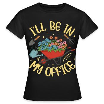 I'LL BE IN MY OFFICE - Women's T-Shirt - black - Front - AI Model Female 172 dark (172cm)