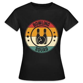Bowling Squad - Frauen T-Shirt - Schwarz - Vorne - AI Model Female 172 dark (172cm)