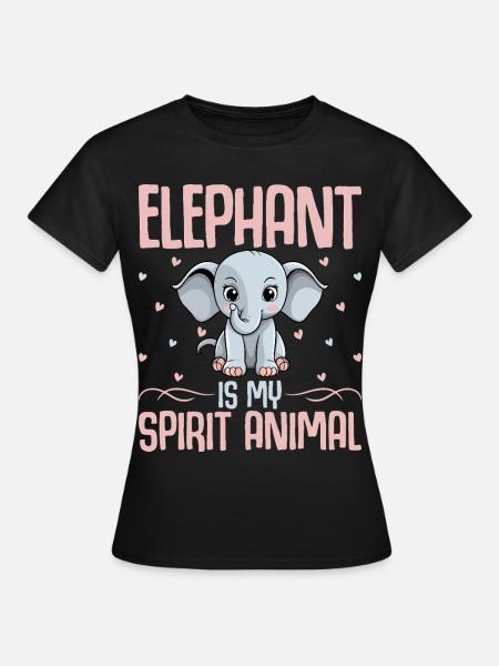 Elefant - Frauen T-Shirt - Schwarz