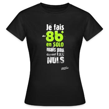 8b+ en solo - T-shirt Femme - noir - Devant - AI Model Female 172 dark (172cm)