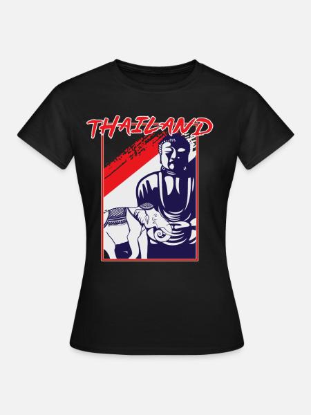 Cadeau voyage pays - T-shirt Femme - noir