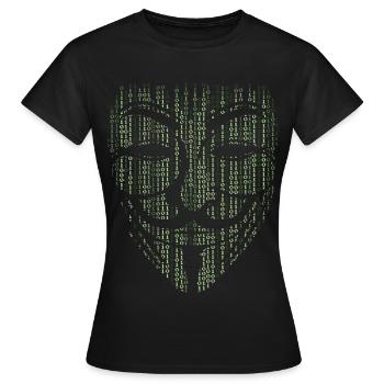Hacker - T-shirt Femme - noir - Devant - AI Model Female 172 dark (172cm)