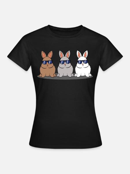 Cooles HäschenShirt für KaninchenLiebhaber " - Frauen T-Shirt - Schwarz