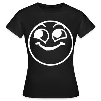 Emoji insolente croquis blanc - T-shirt Femme - noir - Devant - AI Model Female 172 dark (172cm)
