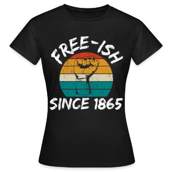 Sieg Freiheit Vielfalt Rechte Gerechtigkeit Gleichheit - Frauen T-Shirt - Schwarz - Vorne - AI Model Female 172 dark (172cm)