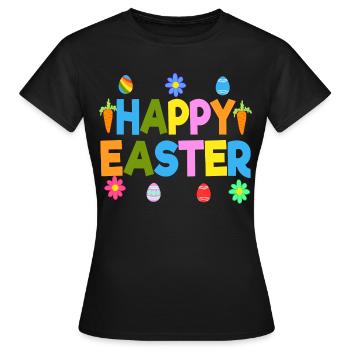 Le cadeau parfait pour ceux qui aiment Pâques et - T-shirt Femme - noir - Devant - AI Model Female 172 dark (172cm)