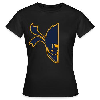 Half Face Ninja Karate Martial Arts Fencer Ninja - T-shirt Femme - noir - Devant - AI Model Female 172 dark (172cm)