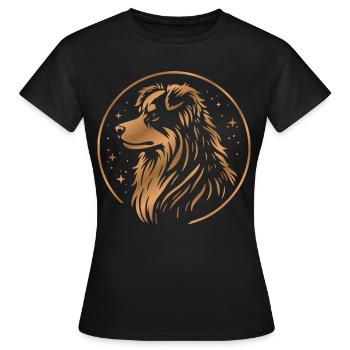 Traumhund Aussie kupfer - Frauen T-Shirt - Schwarz - Vorne - AI Model Female 172 dark (172cm)